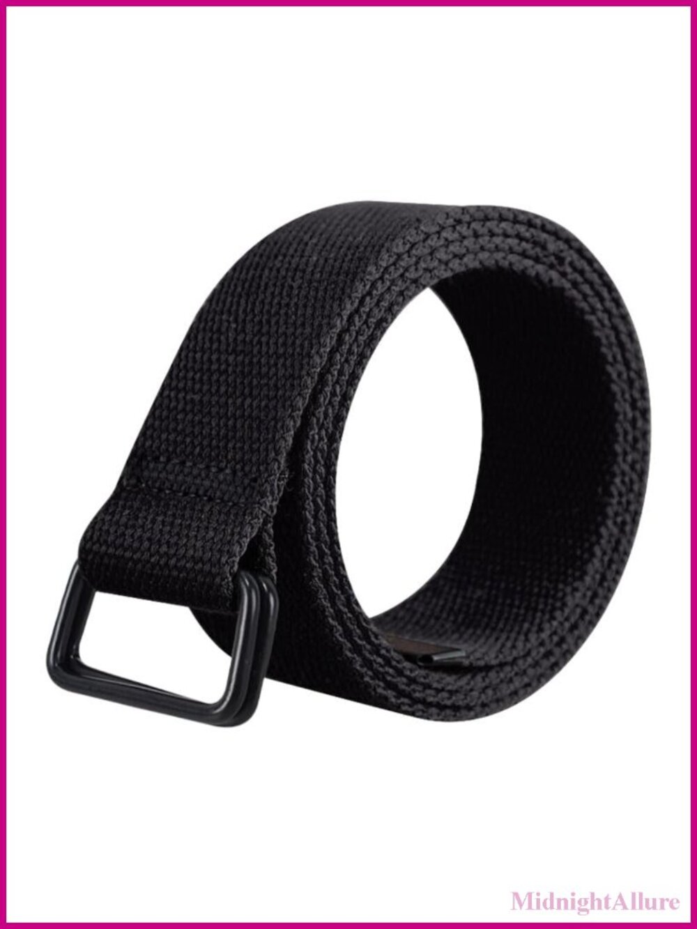 Canvas Belt Set Adjustable D-Ring Buckle Casual Waistband